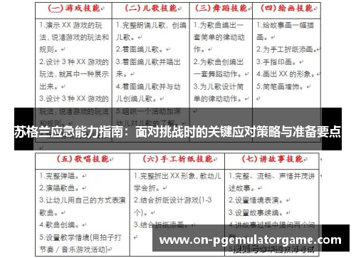 苏格兰应急能力指南:面对挑战时的关键应对策略与准备要点 苏格兰应急能力指南:面对挑战时的关键应对策略与准备要点